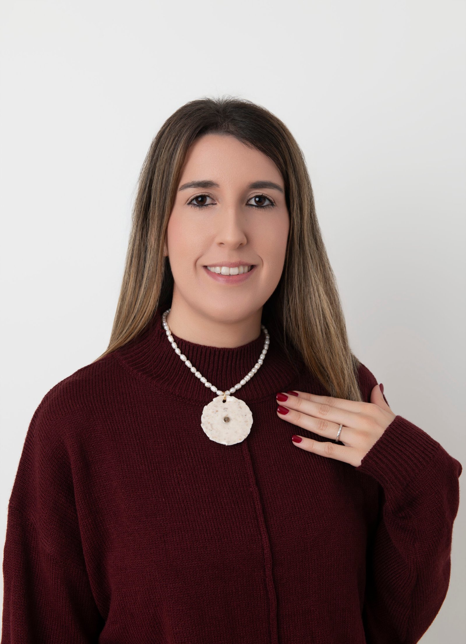 Collar Flor Nude Estela