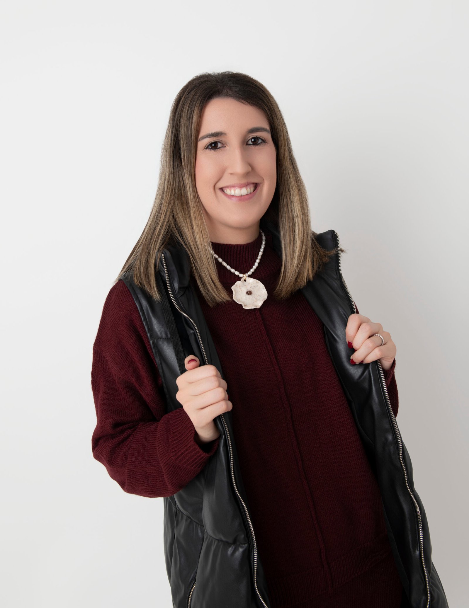 Collar Flor Nude Concha