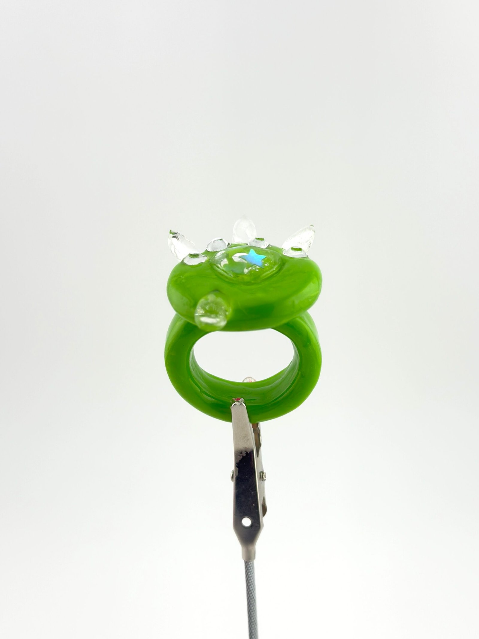 Anillo Ojo Drag verde