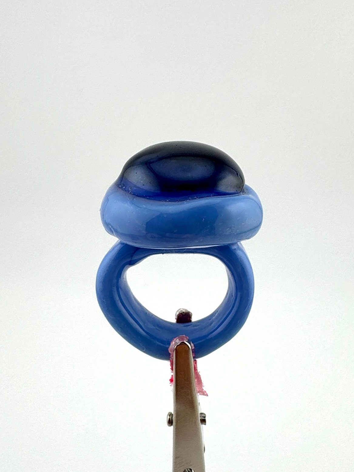 Anillo Ojo cocodrilo azul