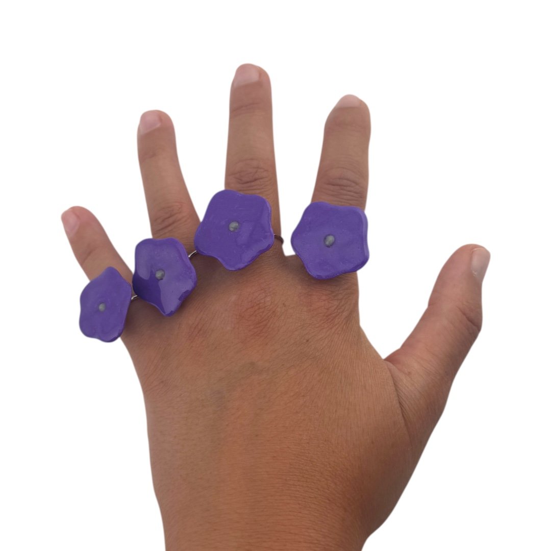 Anillo Flor mini ajustable